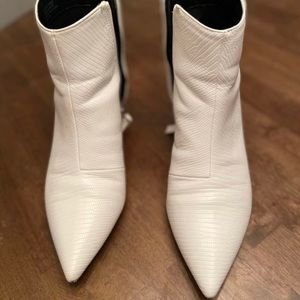 Women’s White Ankle Booties- TopShop